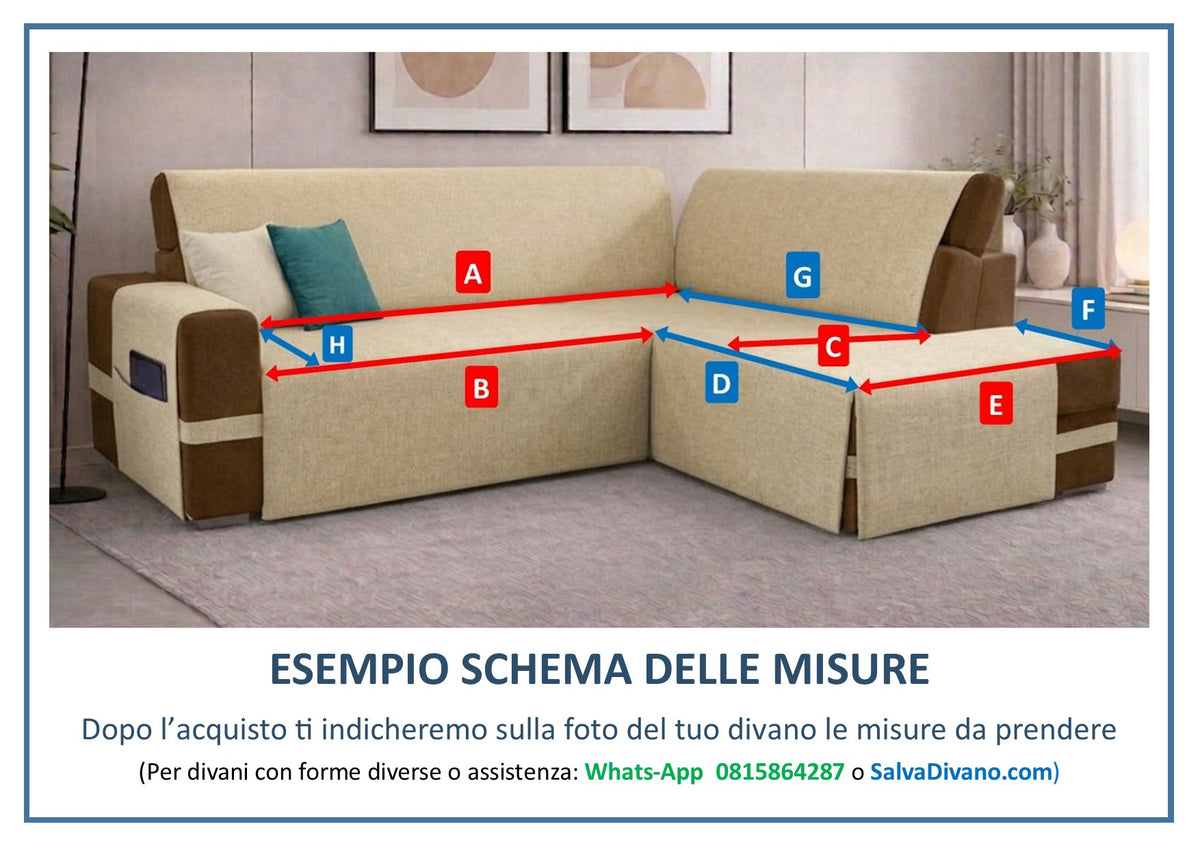 Copridivano Angolare Impermeabile - Fatto su Misura-5