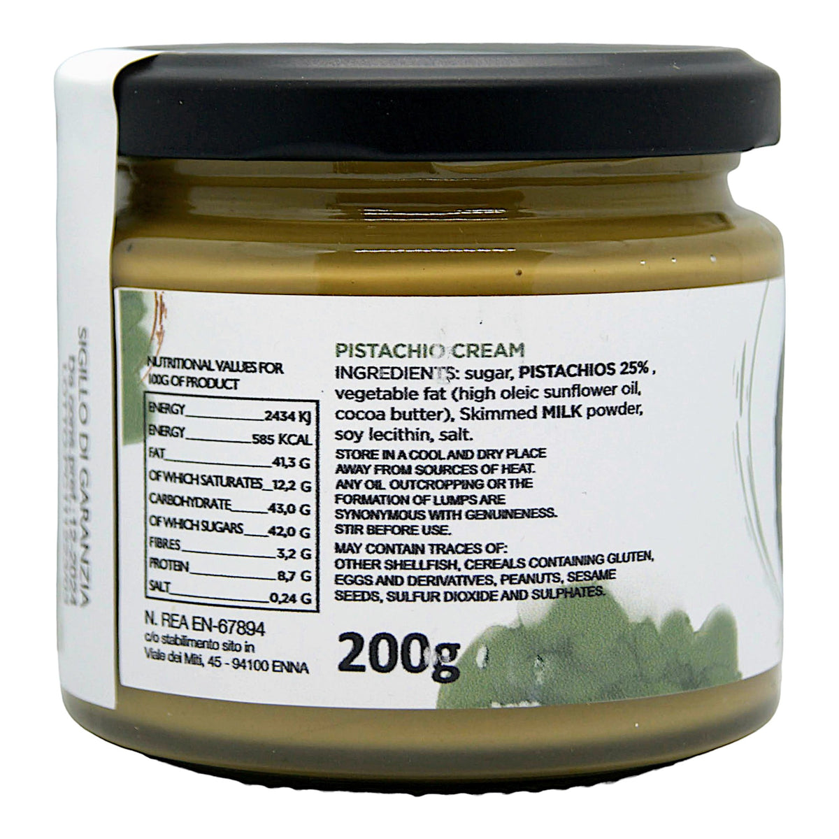 Crema spalmabile pistacchio 200gr