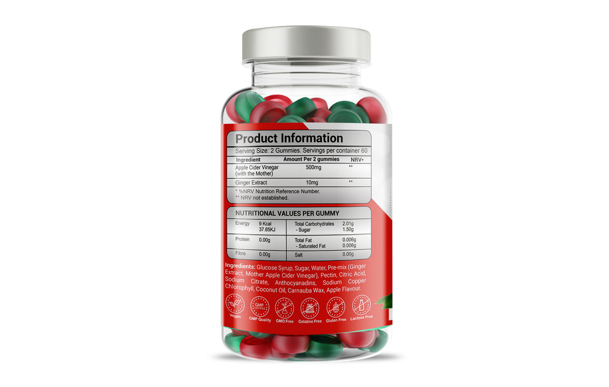 Apple Cider Vinegar & Ginger Plus Gummies-2