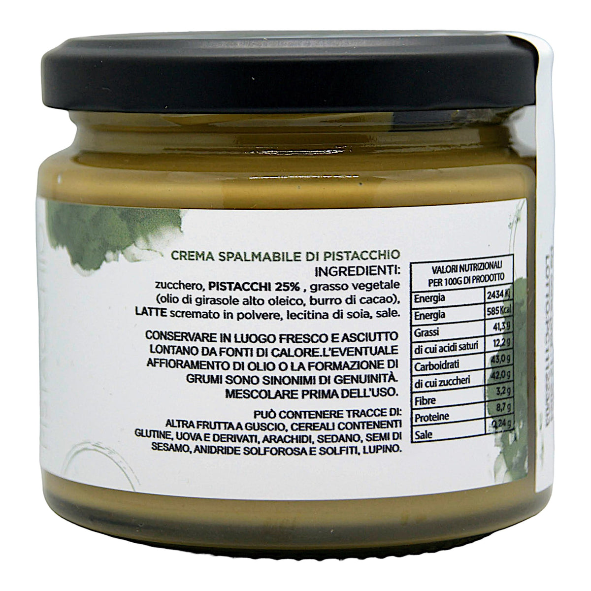 Crema spalmabile pistacchio 200gr