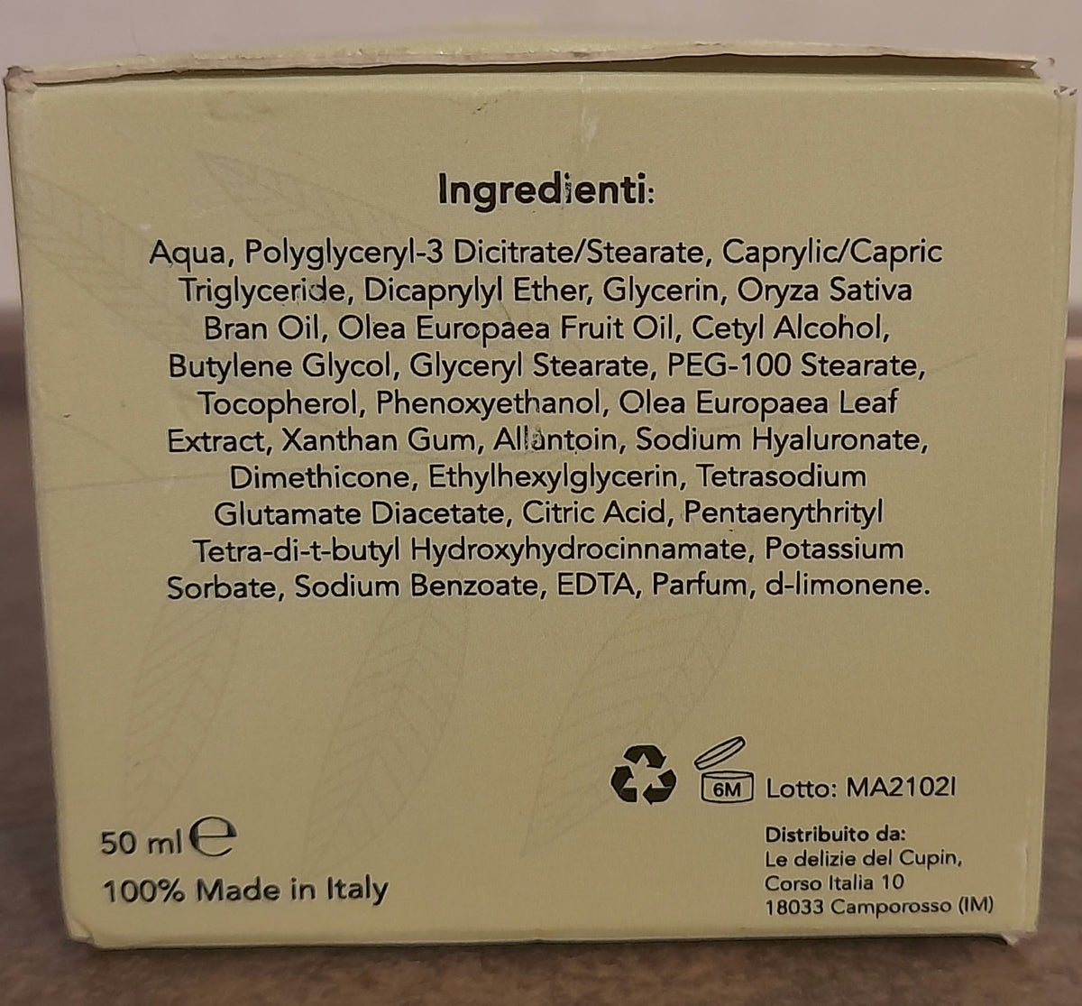 Crema viso idratante alle foglie di ulivo 50ml-4