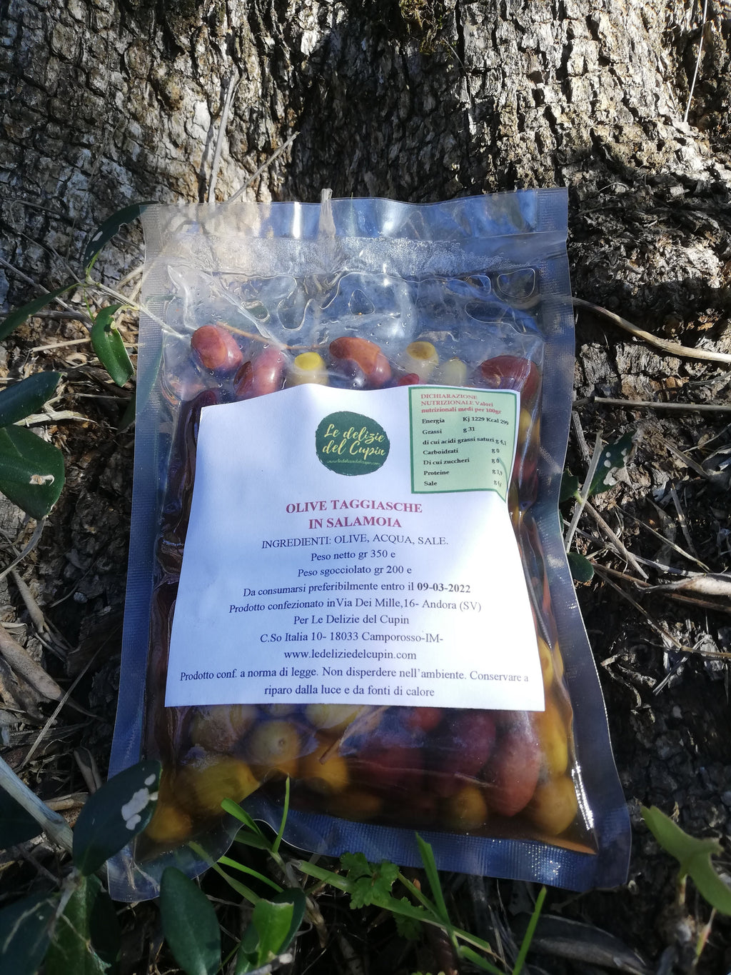 Olive 100% Taggiasche in Salamoia 180gr-1