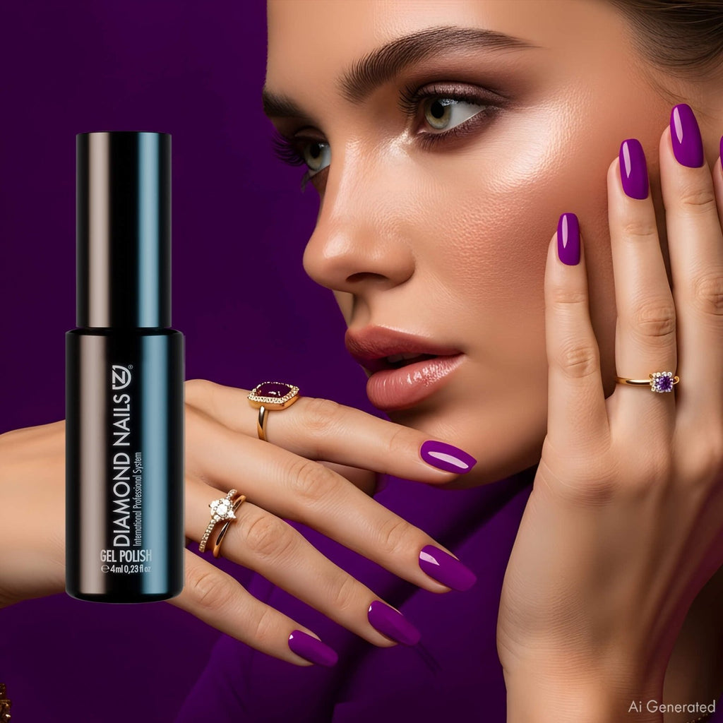 Gel Polish – Neon Purple – DN154 – 4ml – HEMA Free - Mio NEGOZIO 🌹💐Diamond NailsDiamond Nails