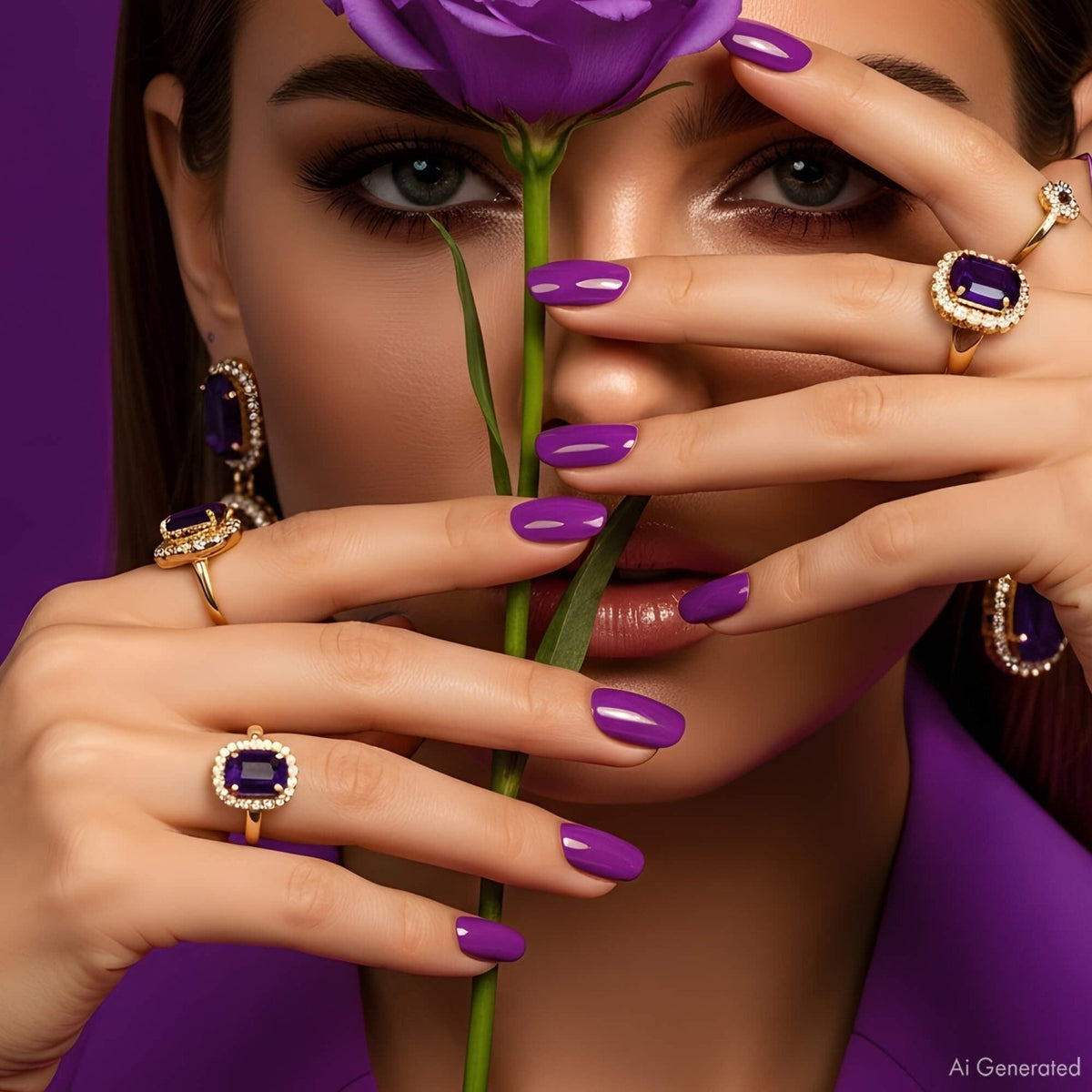 Gel Polish – Neon Purple – DN154 – 4ml – HEMA Free - Mio NEGOZIO 🌹💐Diamond NailsDiamond Nails