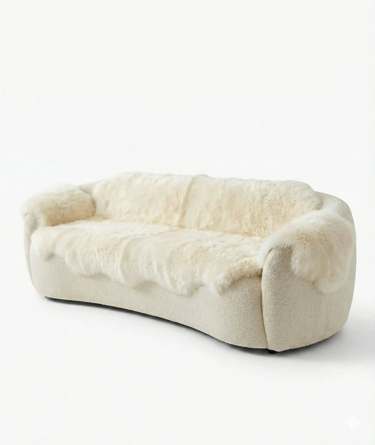 Genuine Ivory Sheepskin Couch Cover for Dogs — Natural Sofa Protector (Plastic-Free) - Mio NEGOZIO 🌹💐MellowConceptStoreMellowConceptStore