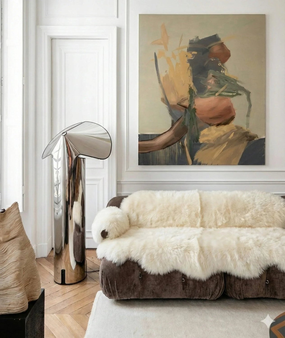 Genuine Ivory Sheepskin Couch Cover for Dogs — Natural Sofa Protector (Plastic-Free) - Mio NEGOZIO 🌹💐MellowConceptStoreMellowConceptStore