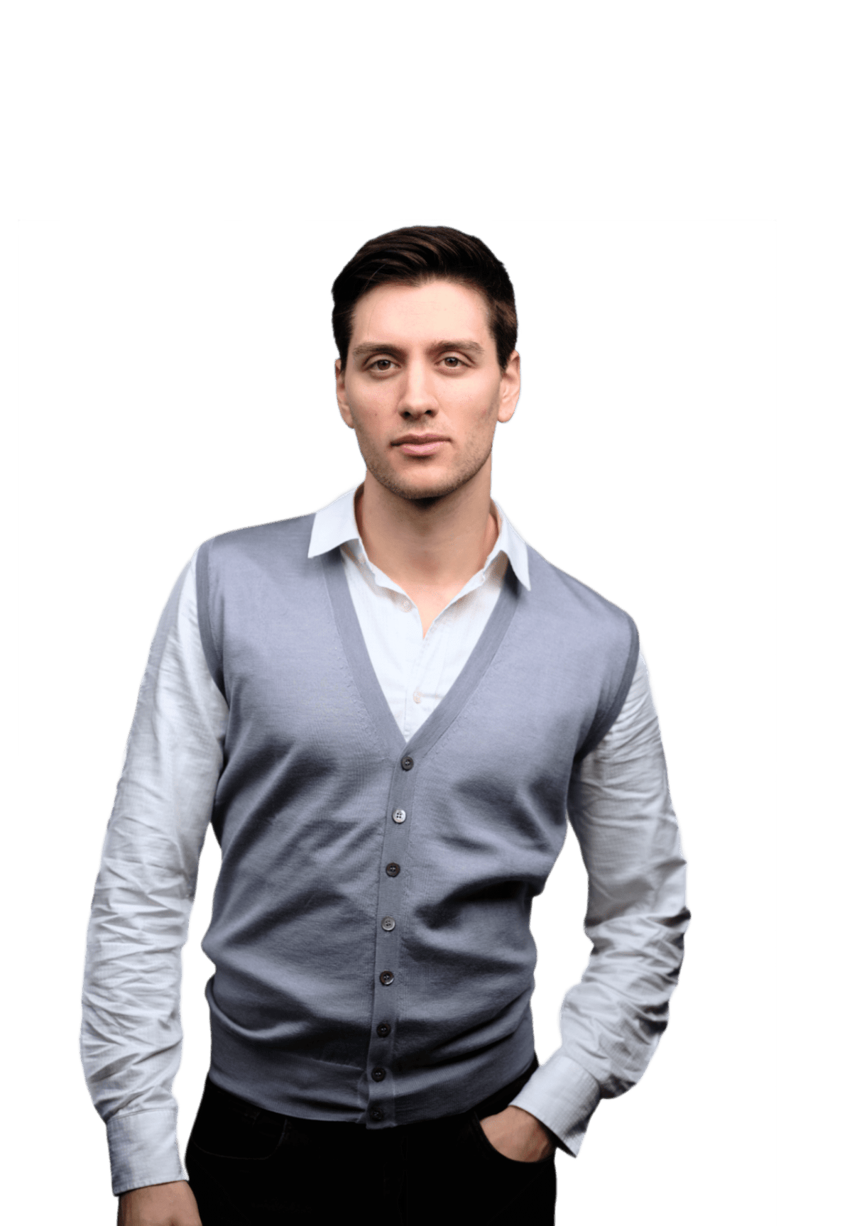 Gilet Uomo Misto Cashmere e Seta-0