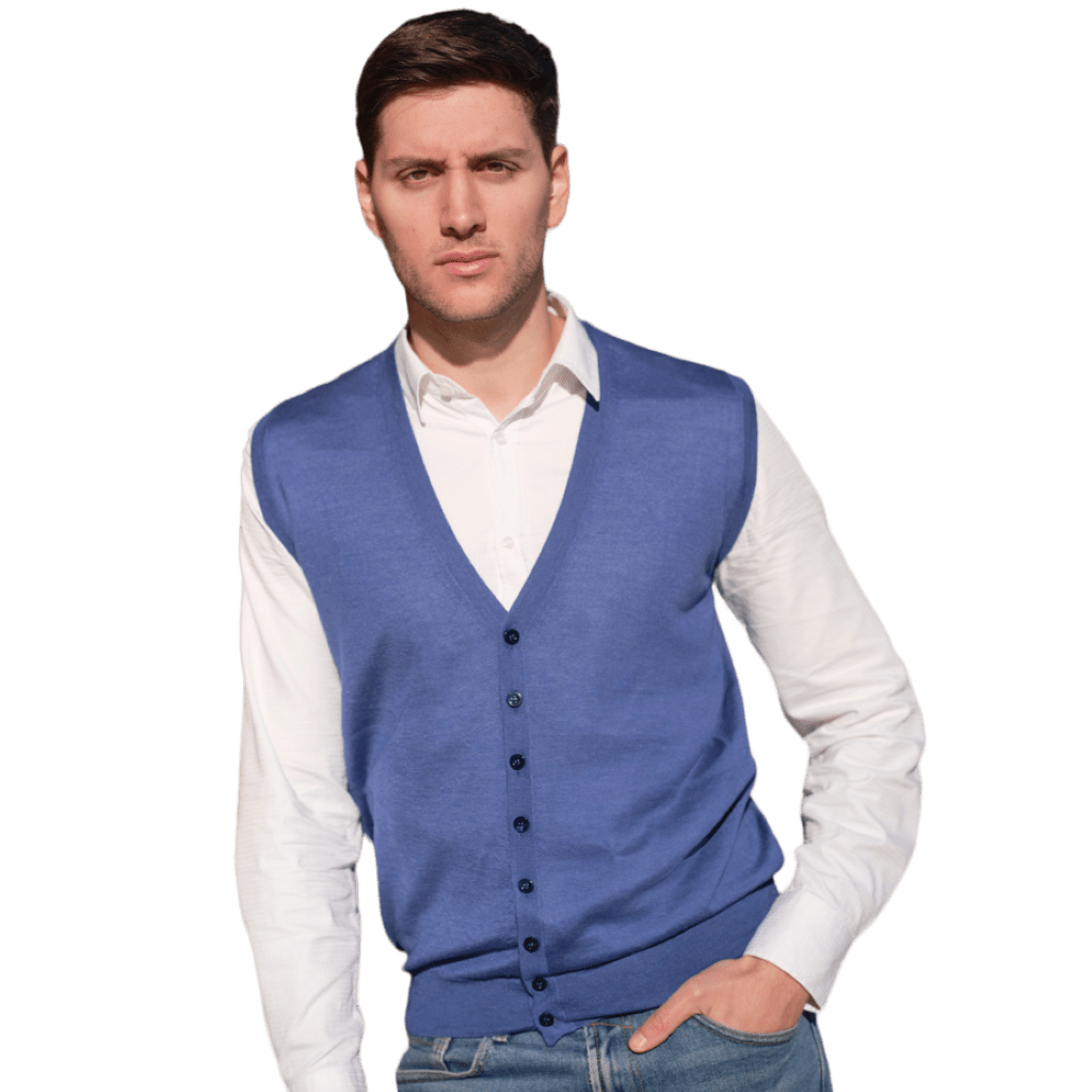 Gilet Uomo Misto Cashmere e Seta-2