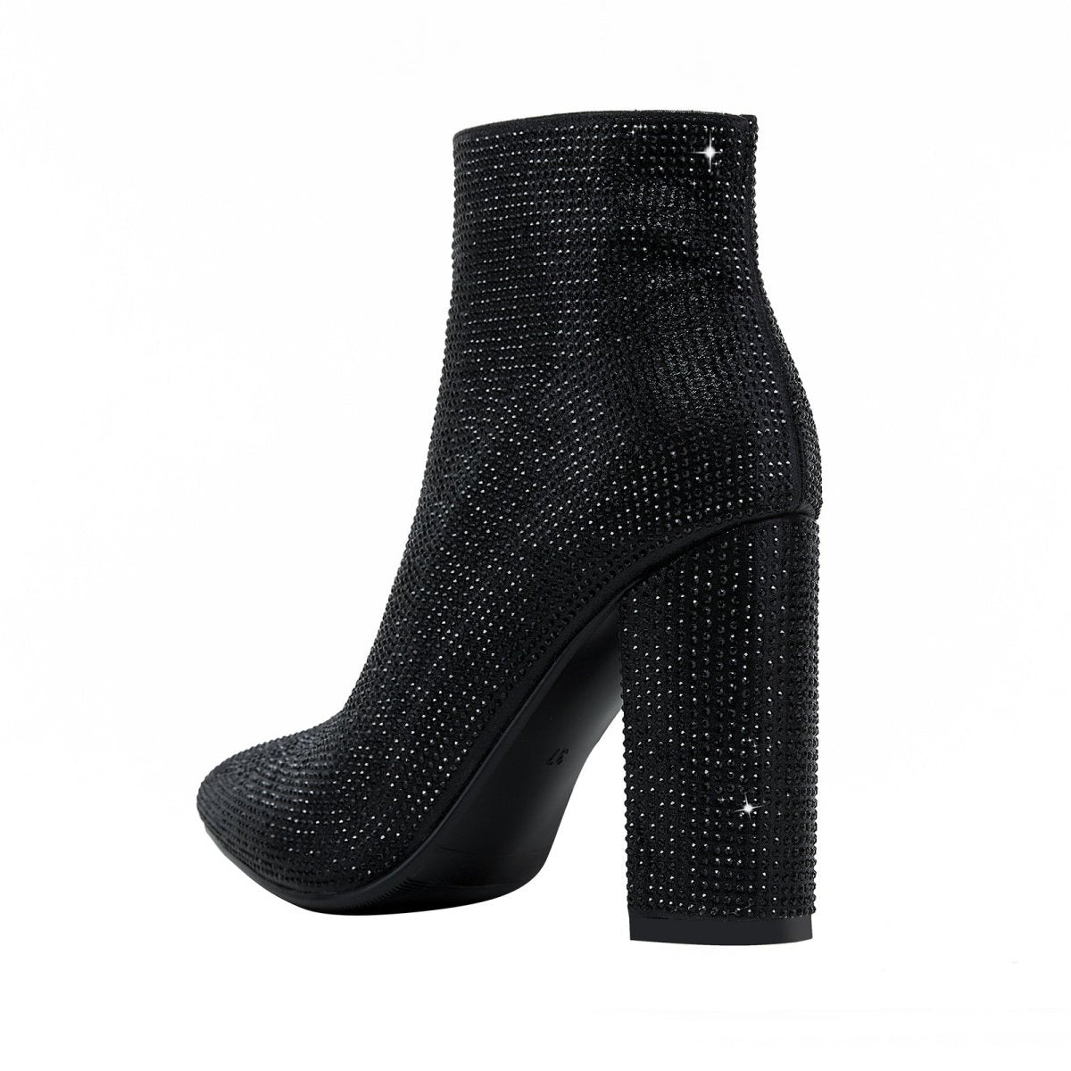 Glam Embellished Ankle Boots-2