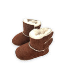 Brown Baby Natural Sheepskin Boots-0