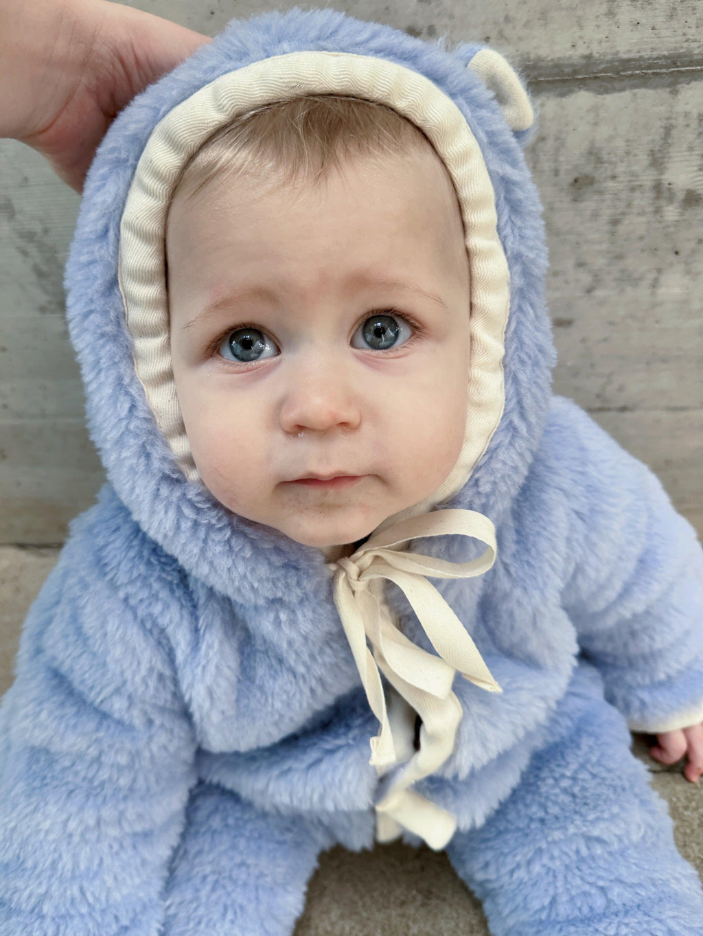 Baby/Kid Virgin Wool Overall - Blue-4