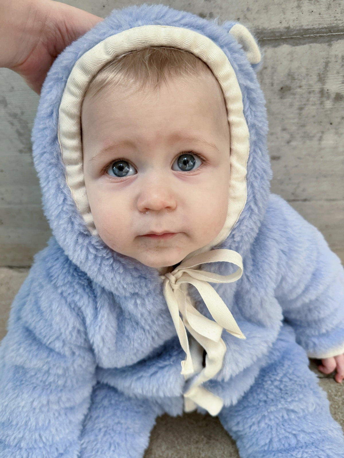 Baby/Kid Virgin Wool Overall - Blue-4