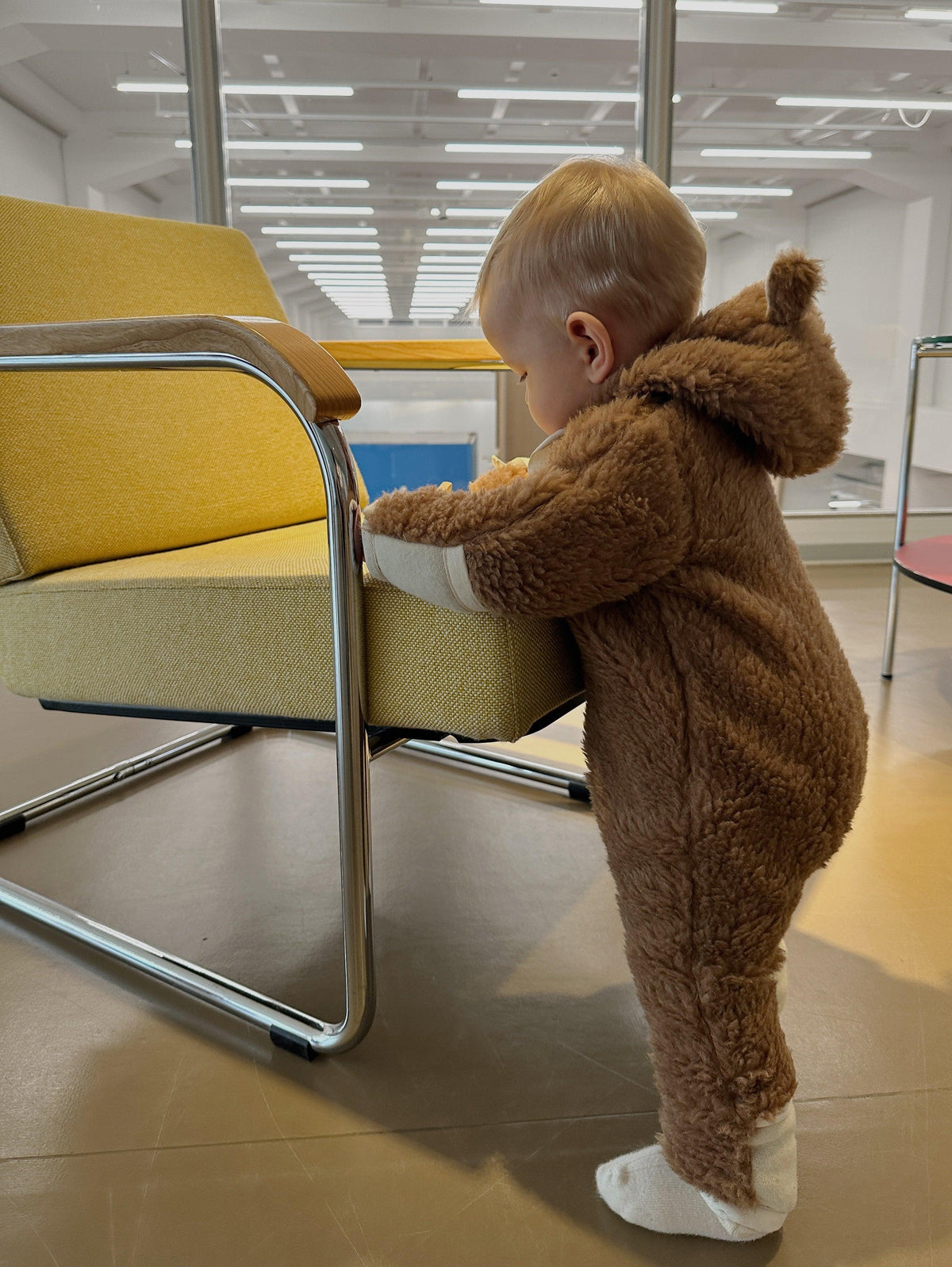 Baby/Kid Virgin Wool Overall - Brown-1