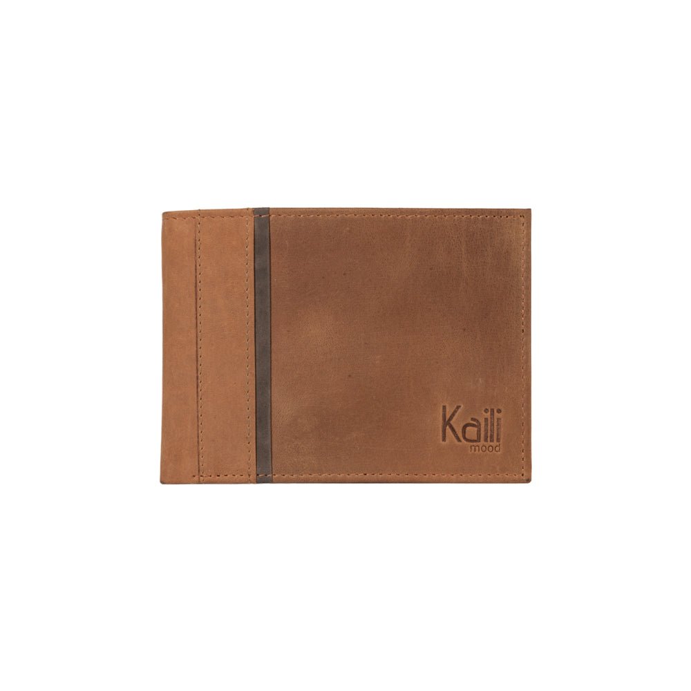 K12220UB | Portafogli Uomo in Vera Pelle pieno fiore, Naked. Colore Cuoio. Protezione RFID. Dimensioni da chiuso: cm 11,5 x 8,3 x 2. Confezione: Scatola regalo fondo/coperchio - Mio NEGOZIO 🌹💐Kaili moodKaili mood