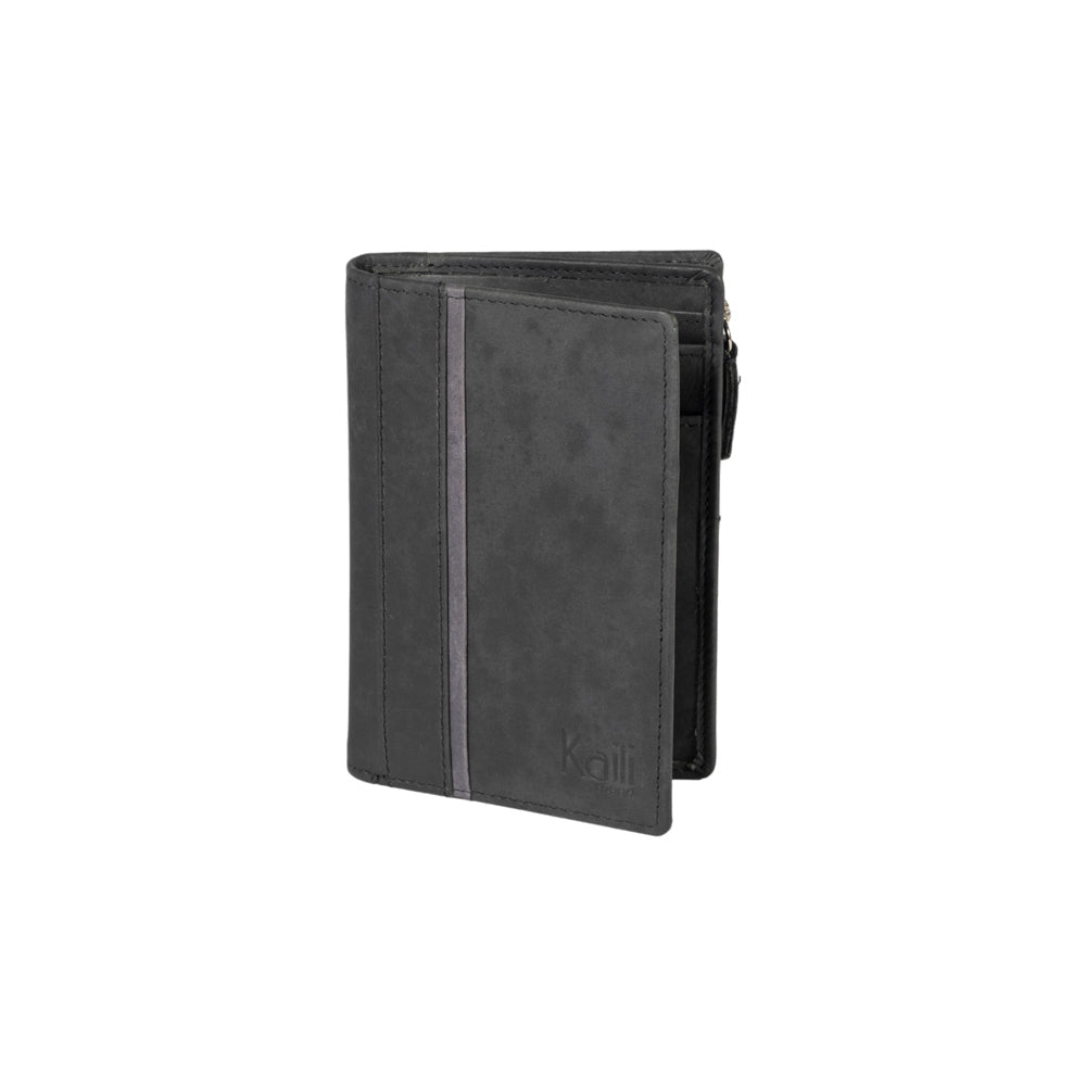 K12234AF | Women's wallet in genuine full-grain leather, Naked. Black color. RFID protection. Size when closed: 9.5 x 14 x 3 cm. Packaging: gift box bottom/cover - Mio NEGOZIO 🌹💐Kaili moodKaili mood