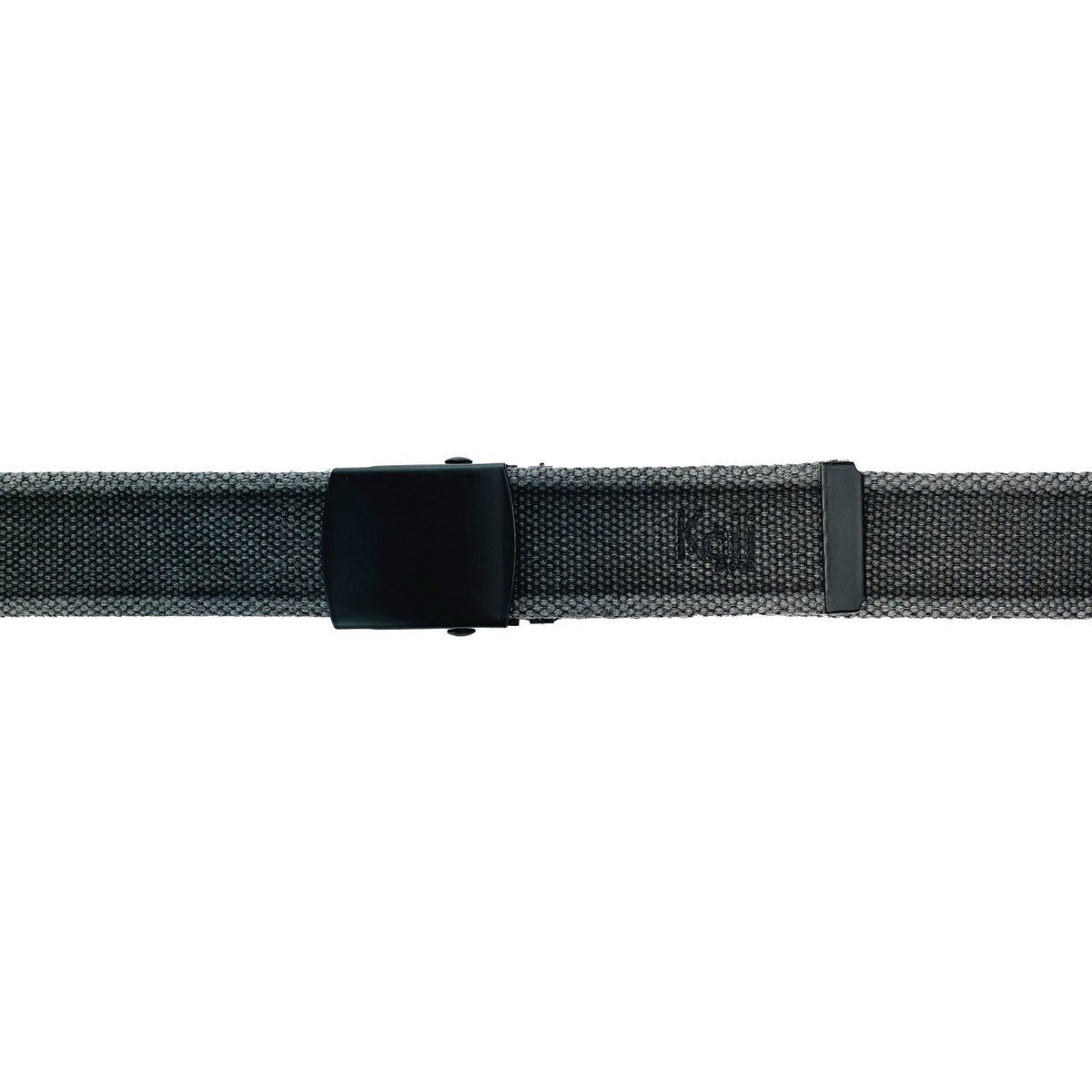 K4010KB | Belt Tape Canvas Stone Washed Col. Anthracite with Matte Black Buckle. Size: 125 x 4 x 0.5 cm One Size - Shortenable. Packaging: hard bottom/cover Gift Box - Mio NEGOZIO 🌹💐Kaili moodKaili mood