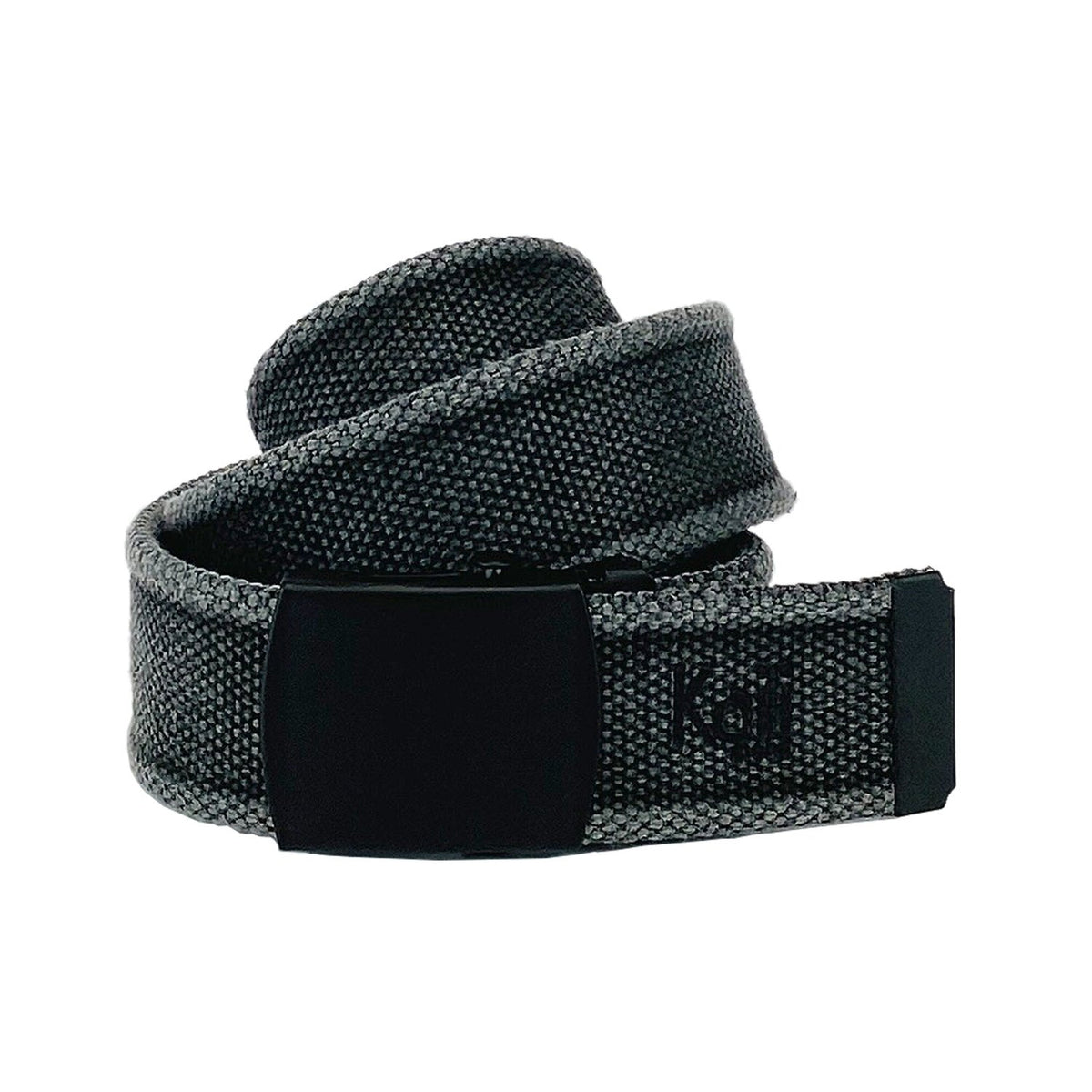 K4010KB | Belt Tape Canvas Stone Washed Col. Anthracite with Matte Black Buckle. Size: 125 x 4 x 0.5 cm One Size - Shortenable. Packaging: hard bottom/cover Gift Box - Mio NEGOZIO 🌹💐Kaili moodKaili mood