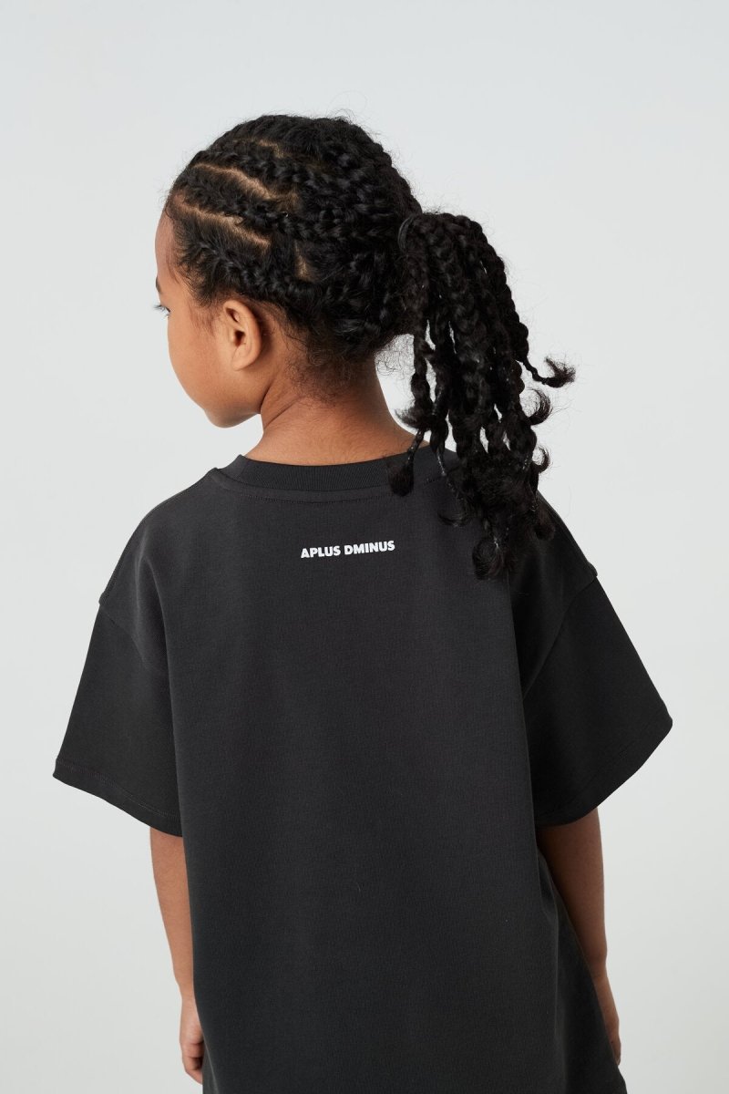 Kids APLUS DMINUS Love Mom Bunny Graphic T-Shirt – 100% Cotton Boxy Fit Tee-2