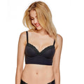 Lace Plunge Wireless Padded Bralette-1