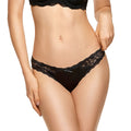 Low-Rise Lace Bow Thong-0