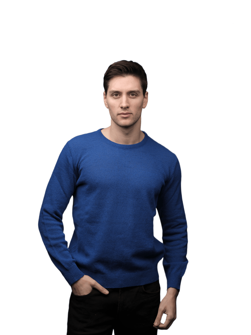 Maglia Uomo Lana Merino Girocollo Sopravissana - Filiera Corta-1