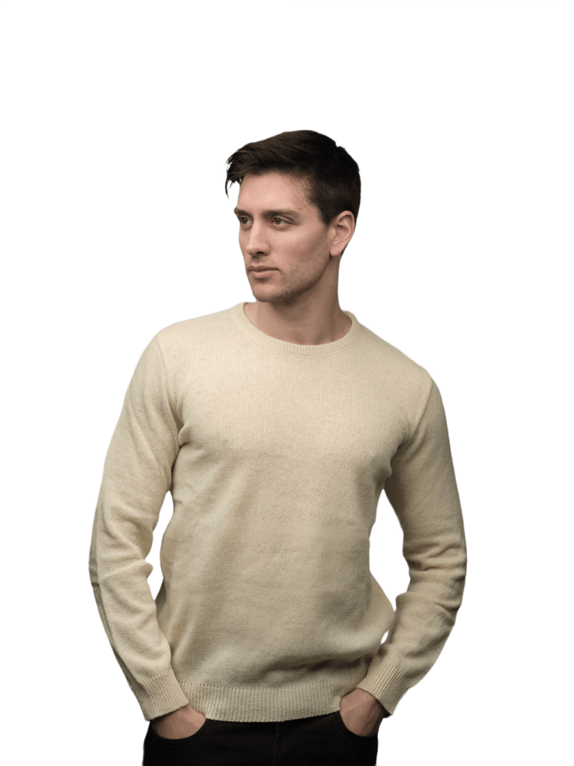 Maglia Uomo Lana Merino Girocollo Sopravissana - Filiera Corta - Mio NEGOZIO 🌹💐LanaioliLanaioli