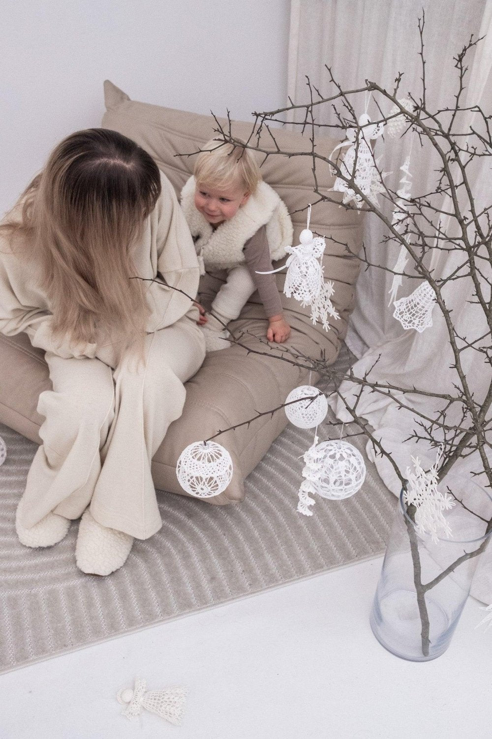 “Mama & Me” Woolen Teddy Slipper Gift Set - Mio NEGOZIO 🌹💐MellowConceptStoreMellowConceptStore