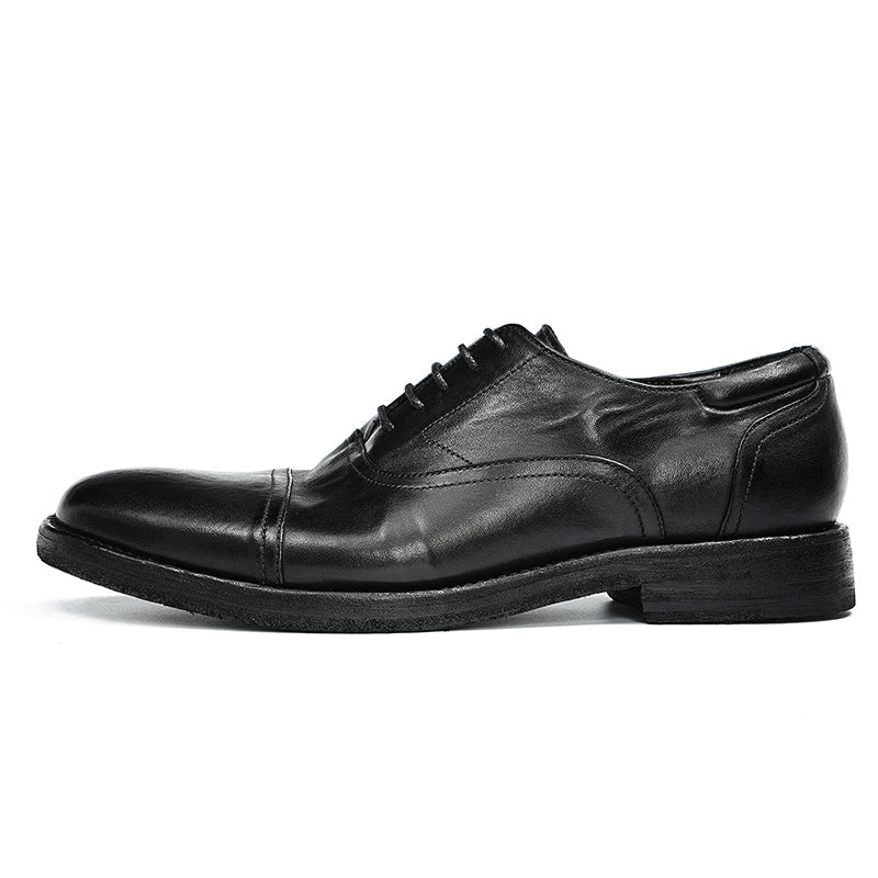 Men’s Legacy Handmade Cowhide Oxford Lace Up Shoes-0