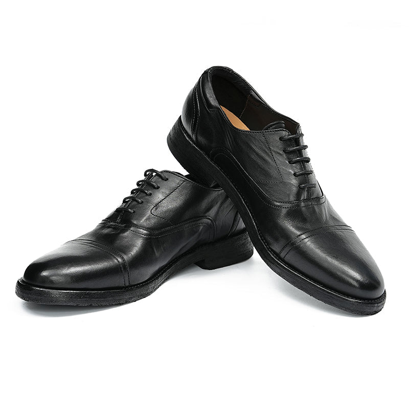 Men’s Legacy Handmade Cowhide Oxford Lace Up Shoes-4