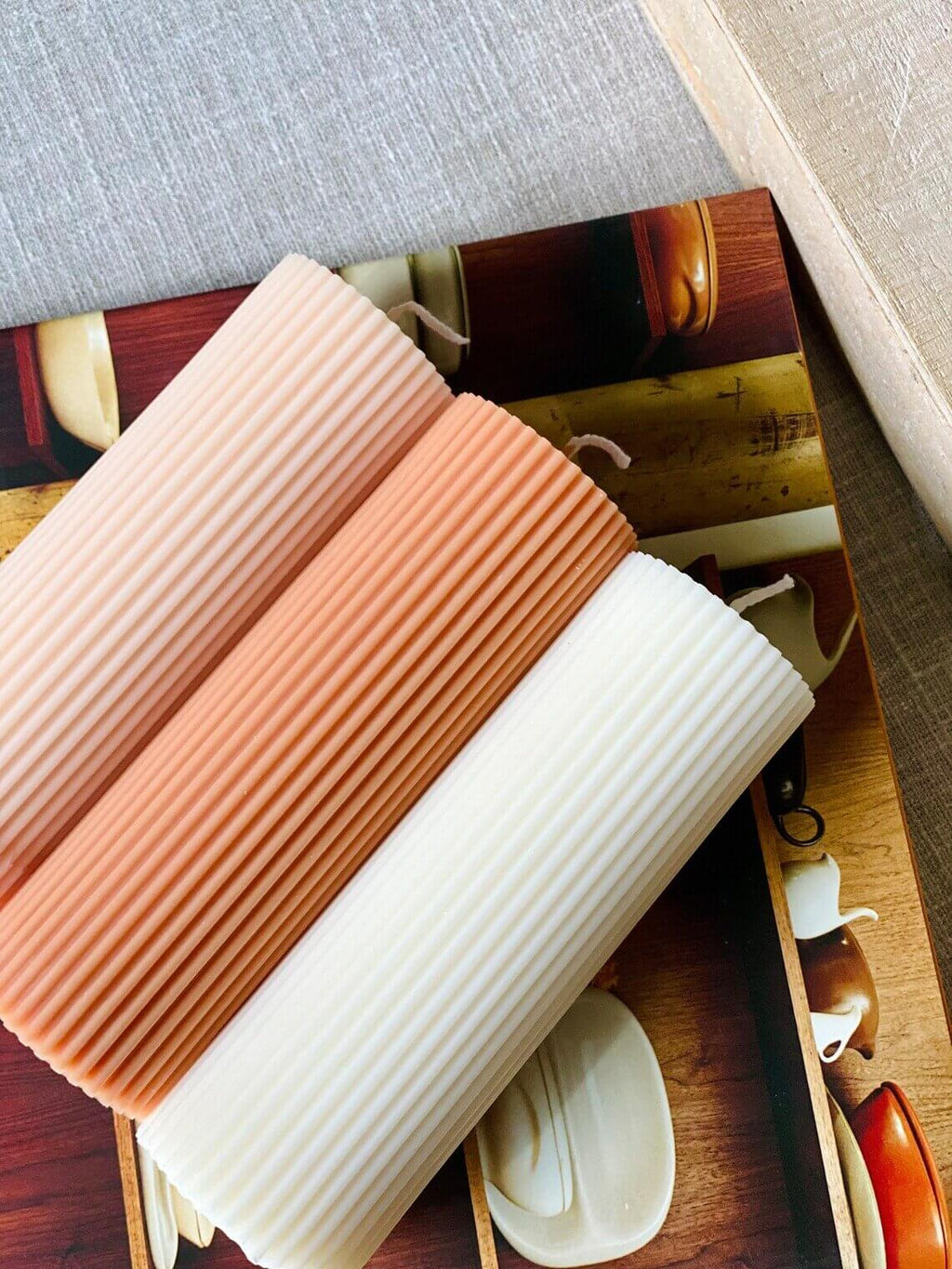 Ribbed Candle | Effortless Home Decor-3