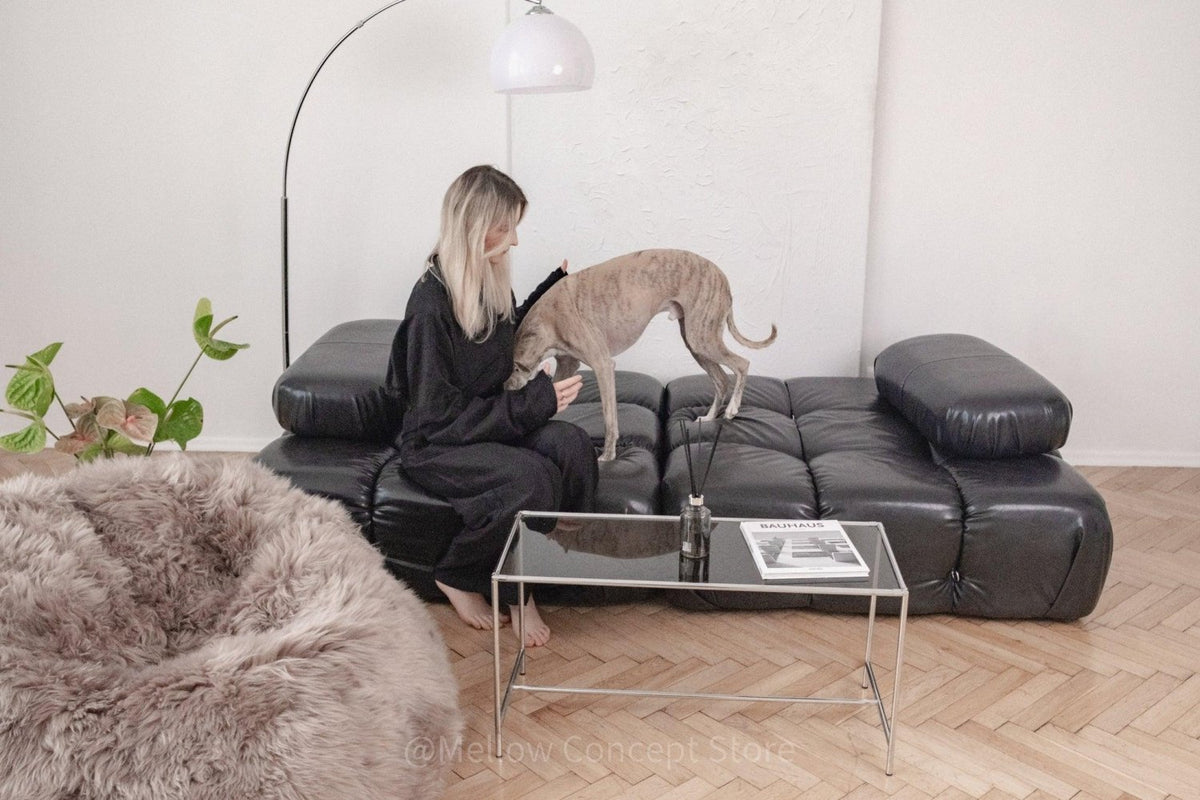 Natural Sheepskin Beanbag - Greige - Mio NEGOZIO 🌹💐MellowConceptStoreMellowConceptStore
