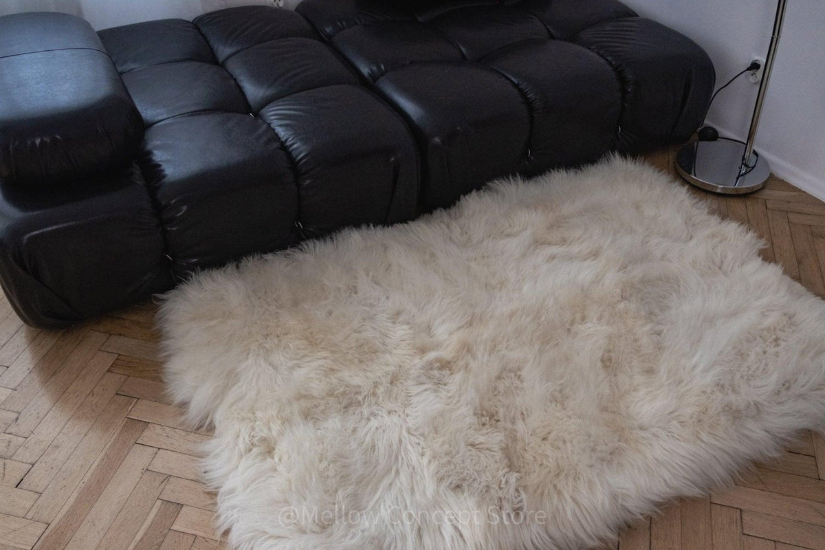 Natural Sheepskin Ivory Carpet - Rectangle - Mio NEGOZIO 🌹💐MellowConceptStoreMellowConceptStore