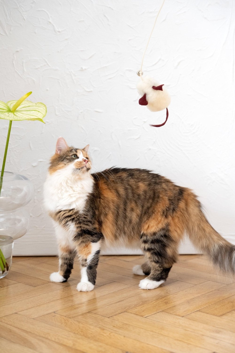 Natural Woolen Cat Toy: Mouse - Mio NEGOZIO 🌹💐Mellow Pet StoreMellow Pet Store