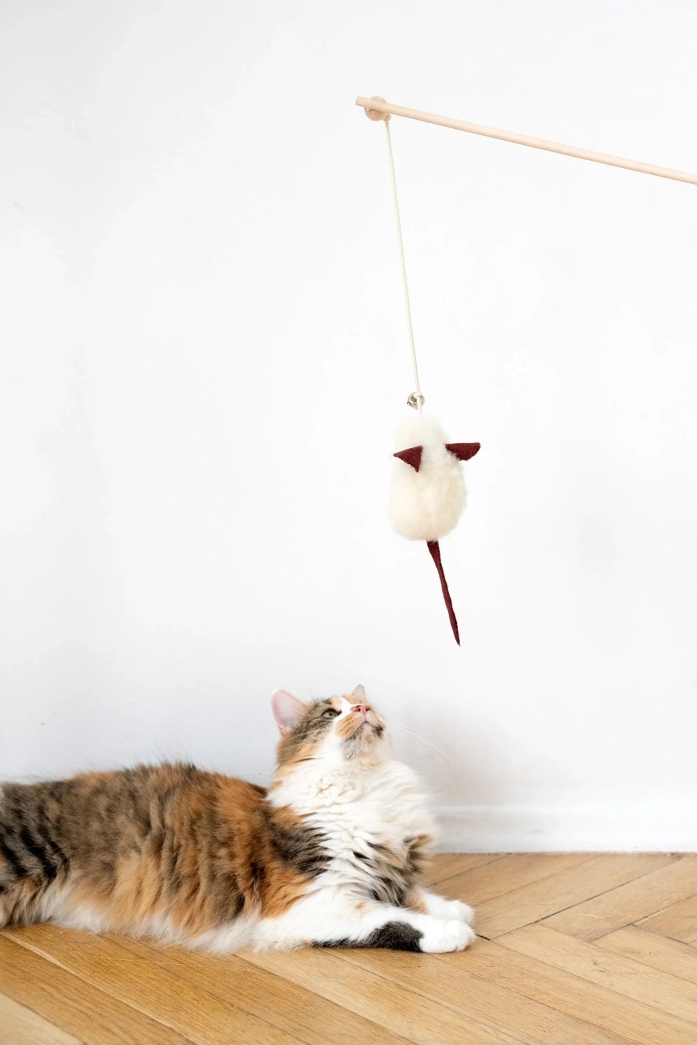 Natural Woolen Cat Toy: Mouse - Mio NEGOZIO 🌹💐Mellow Pet StoreMellow Pet Store