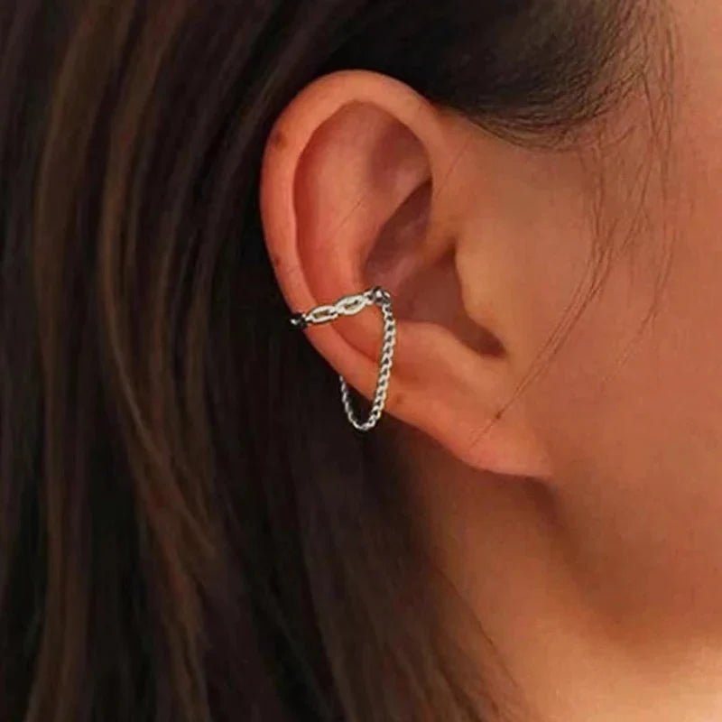 Punk Irregular Geometric Ear Cuff Earrings for Women Non-Piercing Metal Ear Clip Earring Fake Cartilage Fashion Jewelry Party - Mio NEGOZIO 🌹💐MAIDEN-ARTMAIDEN-ART