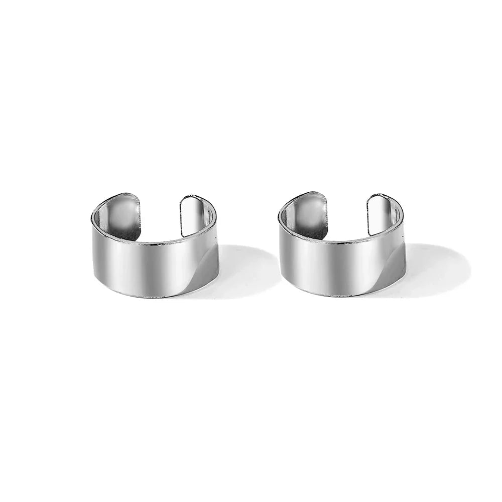Punk Irregular Geometric Ear Cuff Earrings for Women Non-Piercing Metal Ear Clip Earring Fake Cartilage Fashion Jewelry Party - Mio NEGOZIO 🌹💐MAIDEN-ARTMAIDEN-ART