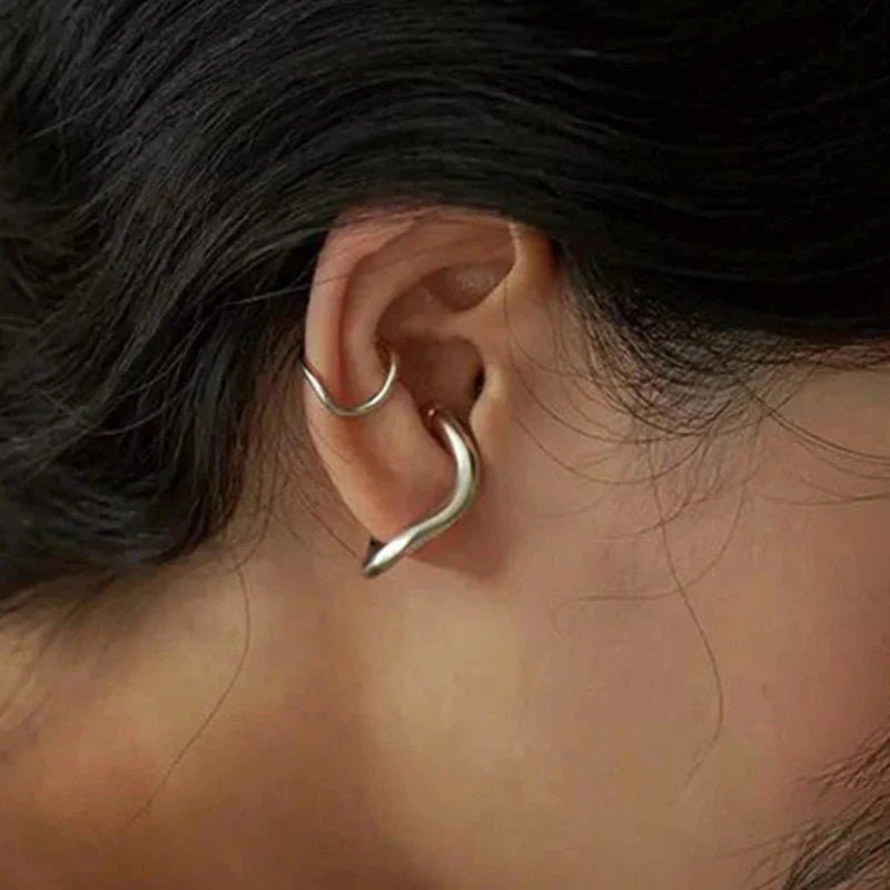Punk Irregular Geometric Ear Cuff Earrings for Women Non-Piercing Metal Ear Clip Earring Fake Cartilage Fashion Jewelry Party - Mio NEGOZIO 🌹💐MAIDEN-ARTMAIDEN-ART