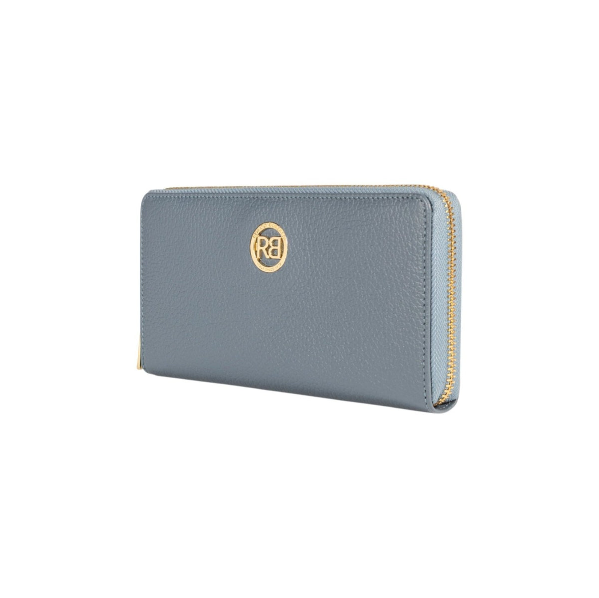 RB1081GP | Portafogli Donna con chiusura lampo Made in Italy in Vera Pelle grana Dollaro. Colore Avio. Dimensioni: cm 20 x 10 x 2,5 - Mio NEGOZIO 🌹💐RENATO BORZATTA - Italy since 1978 -RENATO BORZATTA - Italy since 1978 -