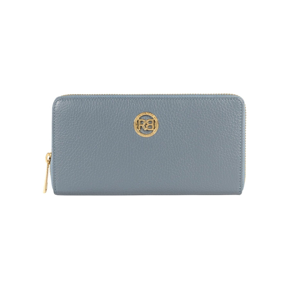 RB1081GP | Portafogli Donna con chiusura lampo Made in Italy in Vera Pelle grana Dollaro. Colore Avio. Dimensioni: cm 20 x 10 x 2,5 - Mio NEGOZIO 🌹💐RENATO BORZATTA - Italy since 1978 -RENATO BORZATTA - Italy since 1978 -