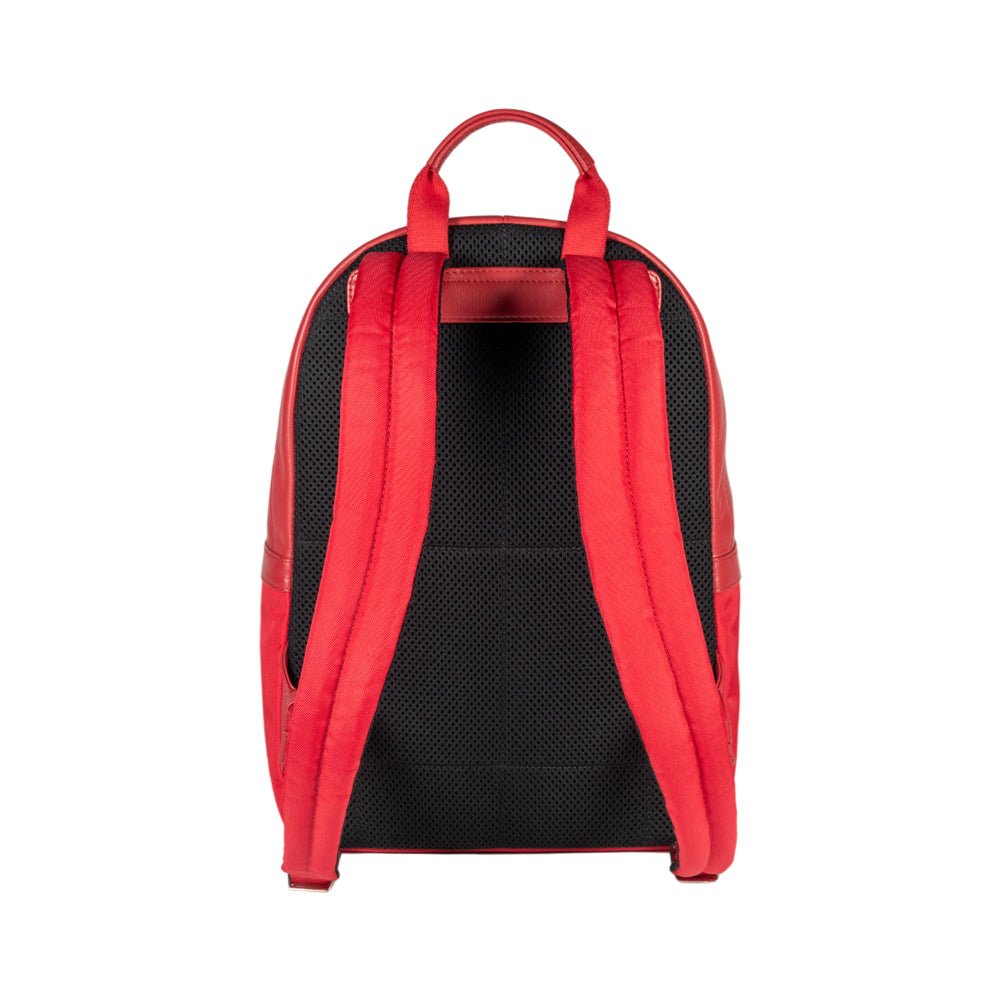 RB2001V | Zaino Porta Netbook/Tablet in Nylon/Vera Pelle, con leggera grana. Chiusura con lampo e spallacci regolabili - Colore Rosso - Dimensioni: cm 27 x 38 x 14. Confezione: Sacchetto Tessuto non Tessuto - Mio NEGOZIO 🌹💐RENATO BORZATTA - Italy since 1978 -RENATO BORZATTA - Italy since 1978 -