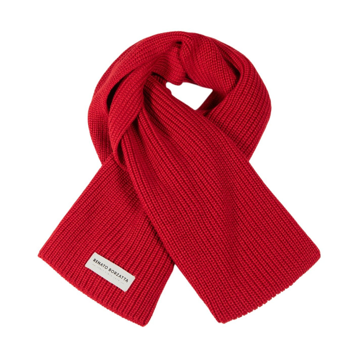 RB5002V | Sciarpa in Maglia CERVINO Misto Lana Made in Italy. Colore Rosso - Taglia Unica - Mio NEGOZIO 🌹💐RENATO BORZATTA - Italy since 1978 -RENATO BORZATTA - Italy since 1978 -