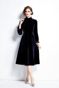 Royal Palace Velvet Dress-0