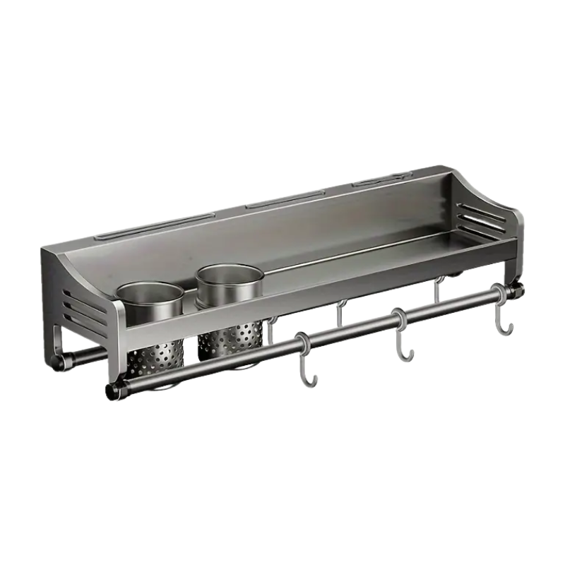 Wall-Mounted Kitchen Stainless Steel Storage Rack-0