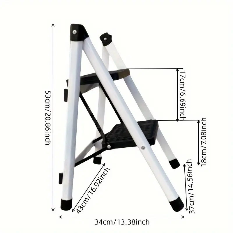 Folding Step Stool Portable with Non-Slip Feet-3