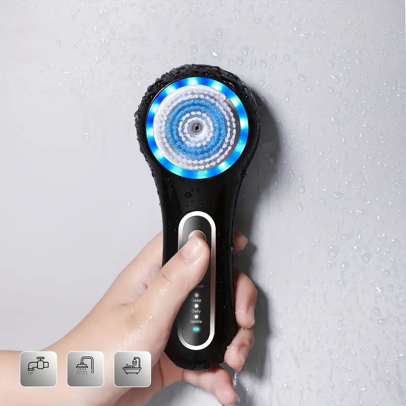 Face Scrubber with 5 Heads & 3 Modes-2
