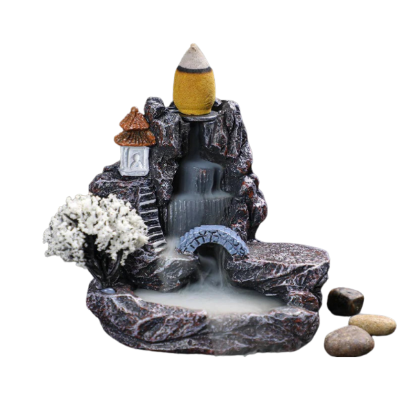 Backflow Incense Holder Waterfall Burner Home Decor-0