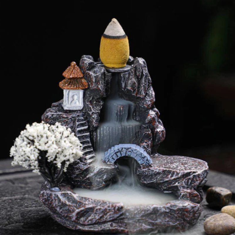 Backflow Incense Holder Waterfall Burner Home Decor-1