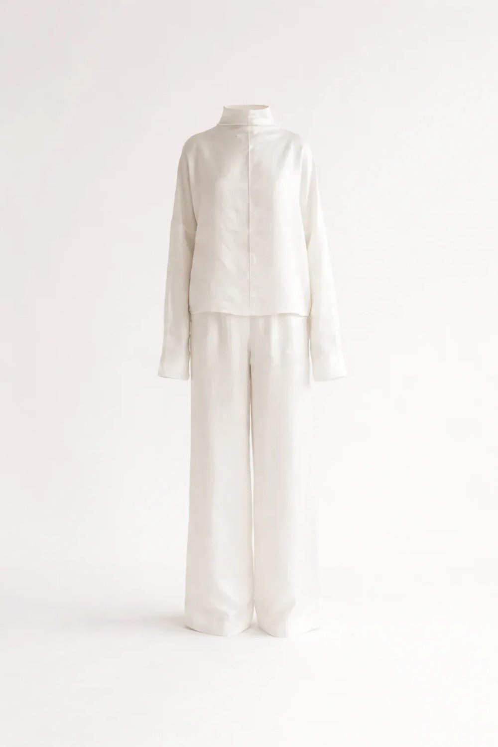 Silk/Linen Clothing Set - White - Mio NEGOZIO 🌹💐ZUBEKZUBEK