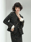 Sophisticated Fringe-Edged Tweed Jacket-0