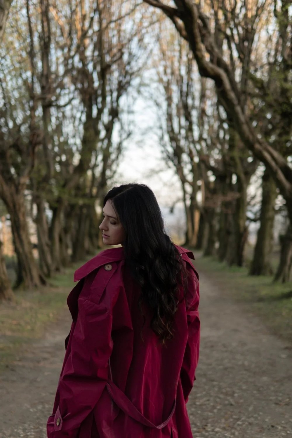 Trench Coat - Burgundy Red - Mio NEGOZIO 🌹💐ZUBEKZUBEK